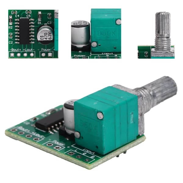 PAM8403 5V Mini Digital Effektförstärkarkortsmodul med omkopplare USB-driven 3W+3W