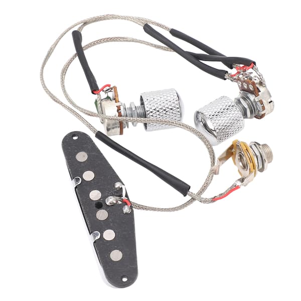 GMA23 Förkopplad Gitarrhalsmikrofon Magnet 1T1V Elgitarrpickup med 250K Potentiometer 6.35 Utgångsjack för TL
