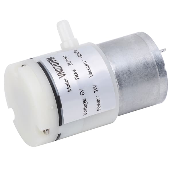 3st Mini Membranpump 3L/min Sugluftvattenpump DC6V för Akvarium Fiskbehållare