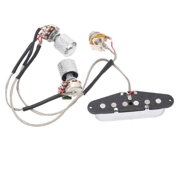 GMA23 Förkopplad Gitarrhalsmikrofon Magnet 1T1V Elgitarrpickup med 250K Potentiometer 6.35 Utgångsjack för TL
