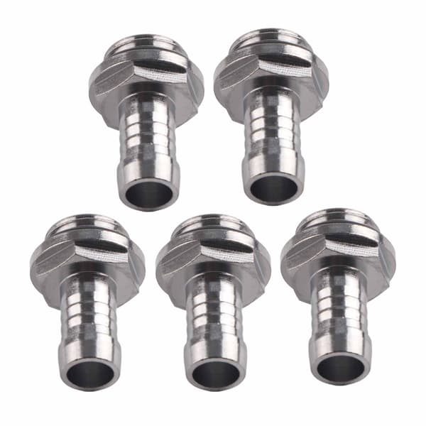 6 STK PC Vandkøling TwoTouch Fitting G1/4 Gevind Barb Stik til Rør 9.2mm