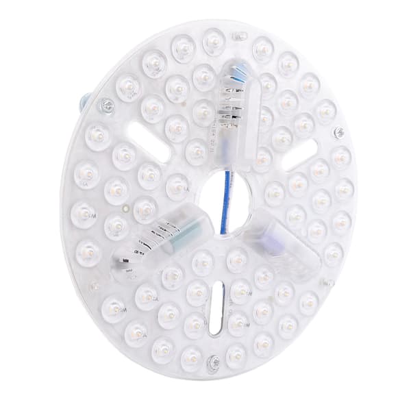 6,5 tommer loftventilator LED-lysudskiftning PC 3 farver dæmpbar forsænket montering øjenpleje LED-ventilatorlyspanel eftermontering