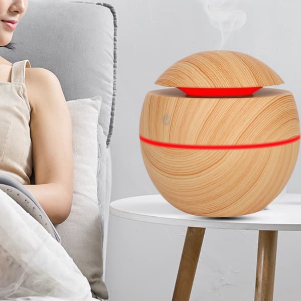 Rund kugleformet USB-stik i aroma diffuser luftfugter luftrenser