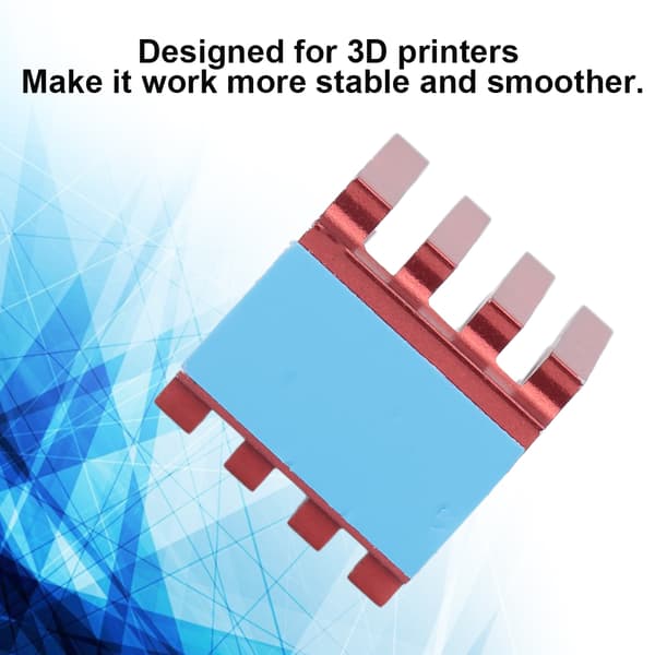 10 stk/sæt Stepmotordriver køleplade til 3D-printer TMC2100/TMC2208 Stepmotordrev