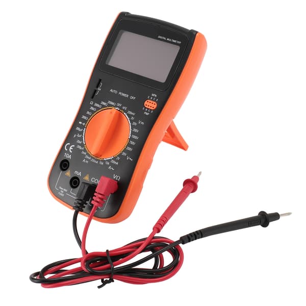 VC9208 Digital Multimeter LCD-skärm AC/DC Spänning Amp Kapacitans Ohm Testare med Temp Frekvenskontroll