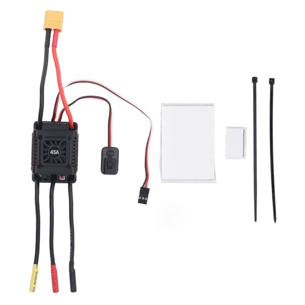 45A Børsteløs ESC Elektronisk Hastighedsregulator til 1/10 RC Bil, Universal Pasform
