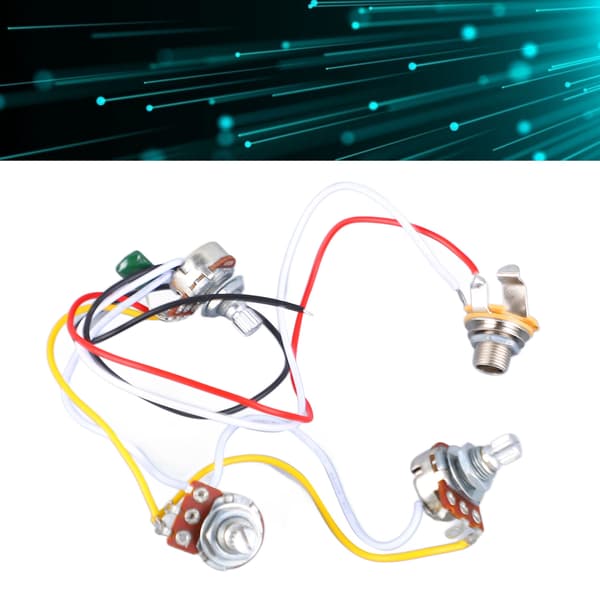 Bas Potentiometer Ledningsnet 500K Tone Volumen Controller Instrument Tilbehør