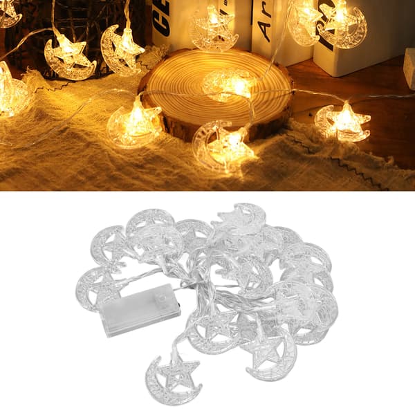 20LED Ramadan Fairy String Lights Eid Mubarak Decor 3M för bröllopsfödelsedagsfest