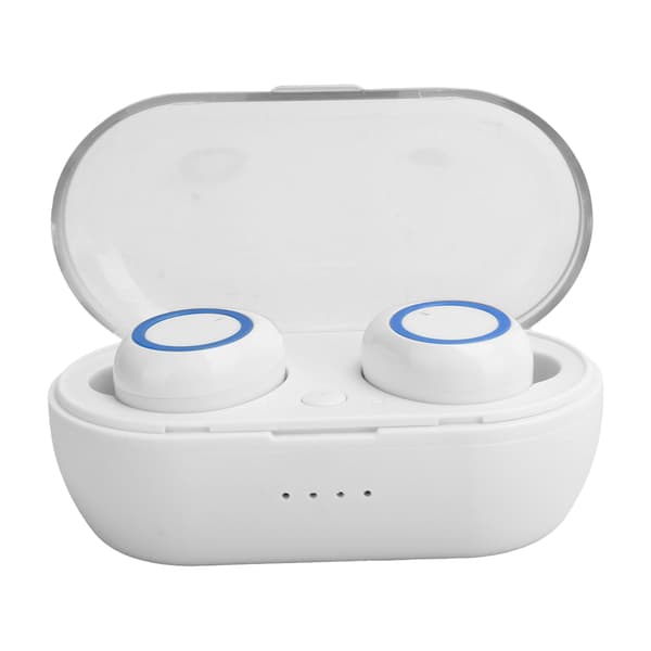 Y50 Trådlös Bluetooth-hörlur Bluetooth-öronsnäckor Stereo hörlurar Bluetooth 5.0 Headset Vit Blå