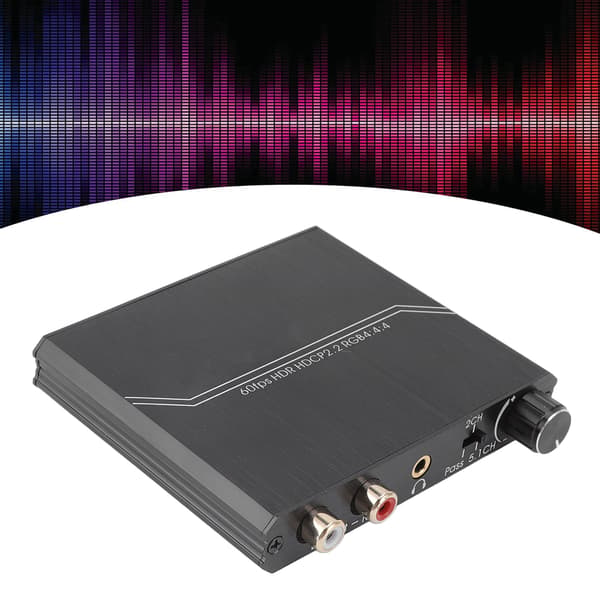 HD Multimedia Interface Extractor 4K 60Hz HD Multimedia Interface Splitter med volymkontroll för PS5 DVD-spelare