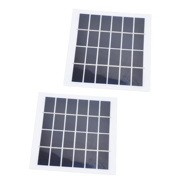 2-pack 2W 6V Mini Solpaneler, Högeffektiva Små Solceller för Hemmabelysningssystem