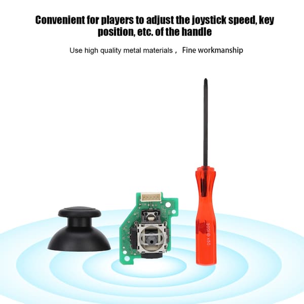 Erstatning 3D Analog Joystick Sensor Modul Potentiometer Tommelfinger Sticks Sæt til WII U