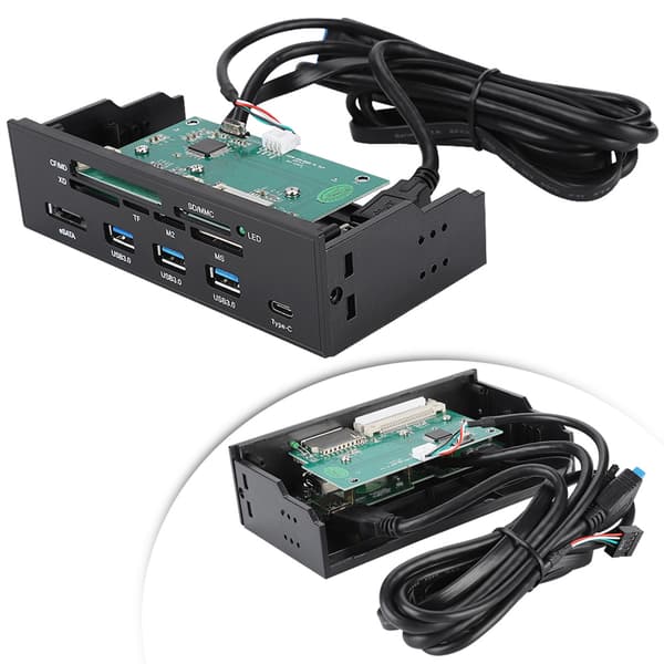 5,25 tums multifunktionell intern kortläsare Dashboard PC frontpanel