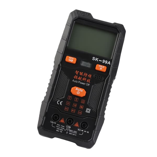 Nøjagtigt digitalt multimeter med stemmeudsendelse, auto-range tester til spænding, strøm, kapacitans, modstand