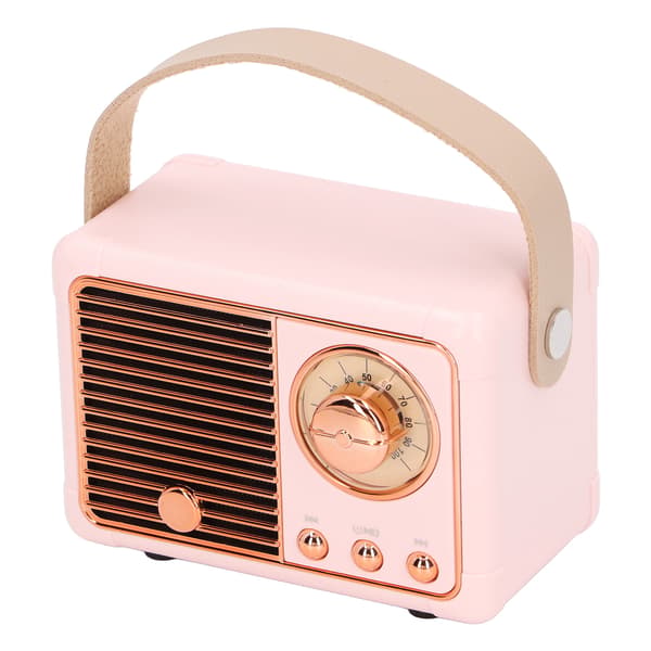 Bärbar Bluetooth-högtalare Mini Kompakt Trådlös Retro Stöd Radioprogram för Utomhusbruk
