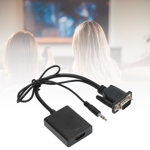 Lydkonverter VGA til High Definition Multimedia Interface Signalkonverteringsadapter