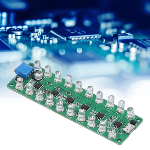 VU-meter modul med omvendt beskyttelse, stemmeaktiveret LED-display, lydniveauindikator til test