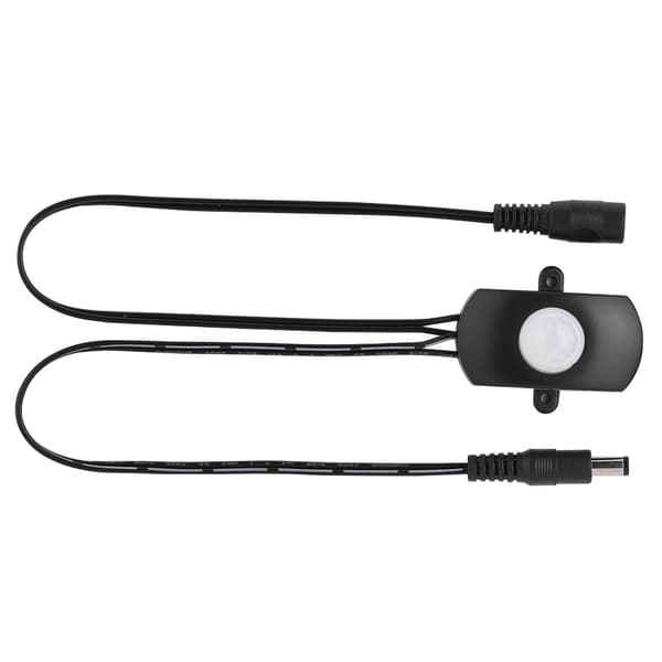 5A DC 6‑24V Mini PIR Infrarød Bevægelsessensor Detektor Switch LED Strip Automatisk Switch Sort