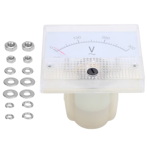 0-300V AC Analog Voltmeter med tydlig urtavla, ABS panelmonterad spänningstestare, 85L1