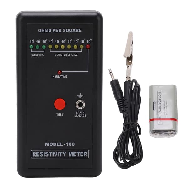 Antistatisk overflademodstandsmåler Digital elektrostatisk felt-tester-sæt