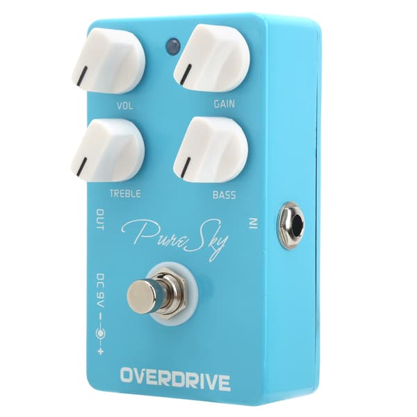 Overdrive Pedal Elgitarr True Bypass Effekt EQ Musikinstrument Tillbehör