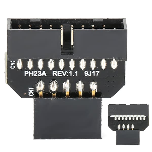 PH23A Moderkort USB 2.0 9Pin till USB 3.0 19P Plugin-kontaktadapter (PH23A)