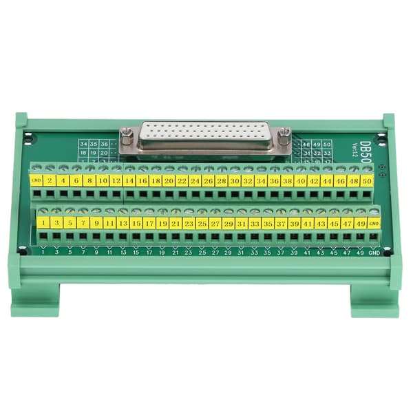 DB50 naarasliitin riviliitinadapterilevy PCB, suora, 60VDC, DB50-M7