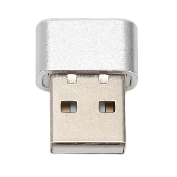USB Musrörare Liten Omärkbar med Separata På/Av-knappar Stöder 3 Spår Plug and Play Håller PC Laptop Vaken Silver