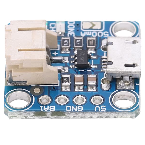 USB Micro B Opladermodul Kort 5V Pin til LiPoly Li-Ion Batteripakke