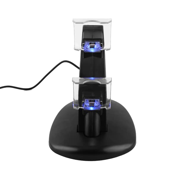 USB Dobbelt Oplader Dockingstation Stand til PS4 til Playstation 4 Slim/Pro Controller
