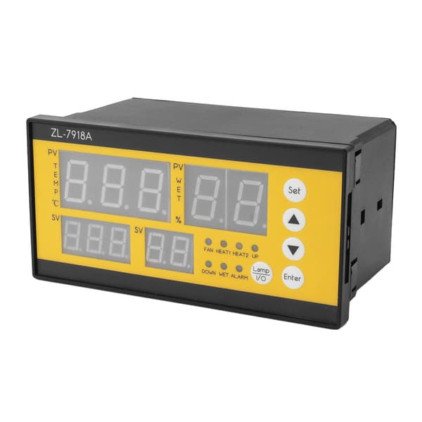 Inkubator Temperatur Fugtighedssensor LED Lys Speciel Engelsk Controller til Inkubator 100‑240V