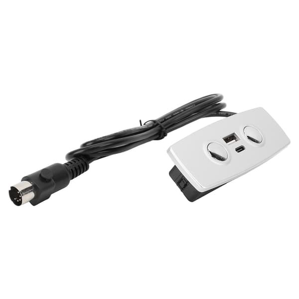 Byte av reclinerkontroll 2 knappar 5 stift USB Typ C Ström Elektrisk Lyftstol Soffa Handkontrollbrytare