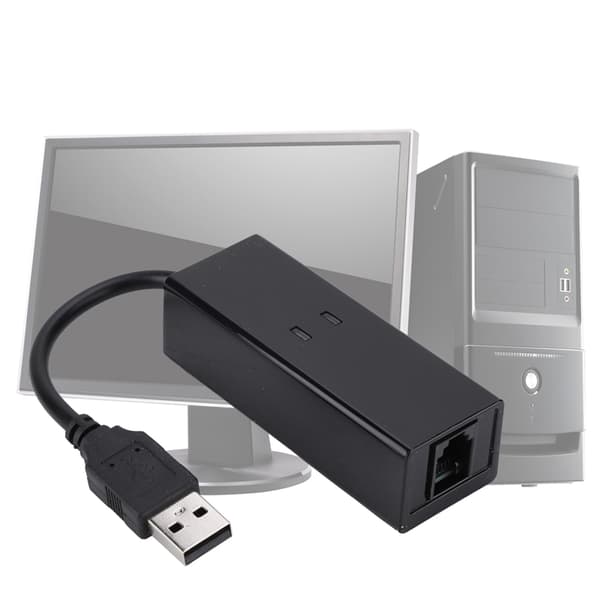 USB 56K Externt Dial Up Röst Fax Data Modem Passar För Win7 Win8 Win10 XP
