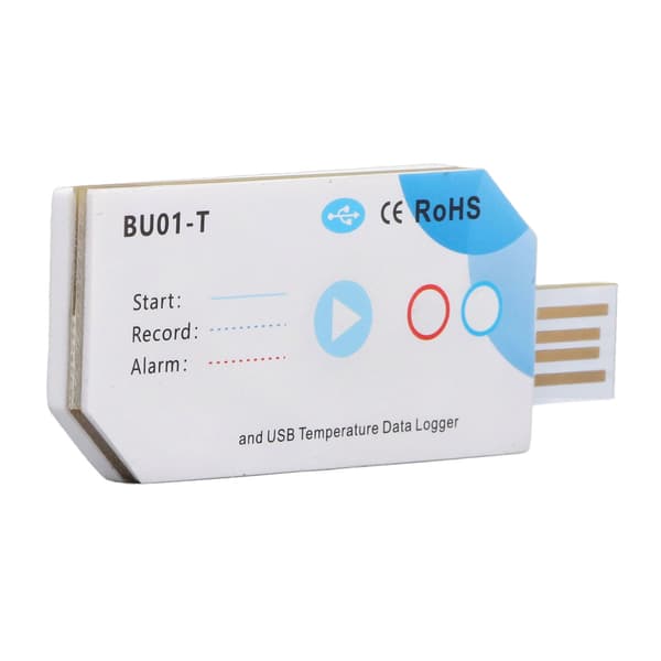 USB Temperatur- och Luftfuktighetsdatalogger BT 32000 Punkter Täcker 120 Dagar PDF-rapport Engångs Temp Luftfuktighetsdatalogger