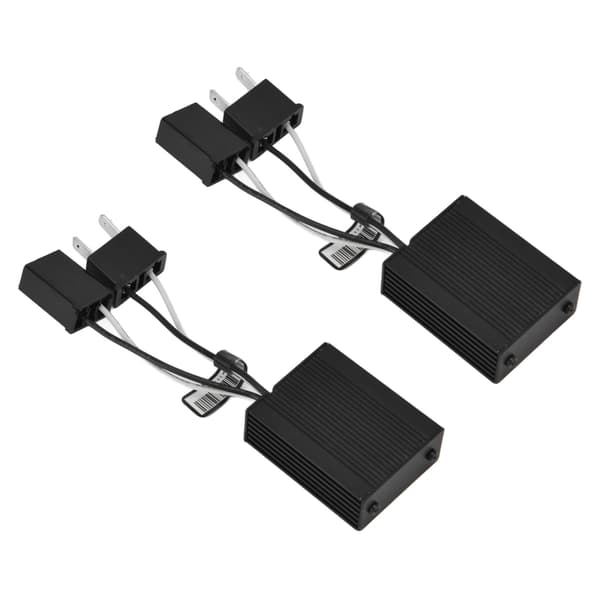 2 stk. LED-forlygtedecoder Anti-jamming aluminiumsskal Bil LED-forlygte Anti-flimmer Canbus-decoder 9-16V