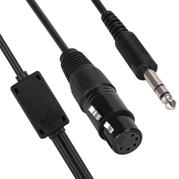Til Airbus XLR til GA dobbeltstik 5-bens headsetadapterkabel Luftfartshovedtelefonkabel