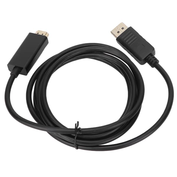 DisplayPort til HD Multimedia Interface-adapter til tv'er og computere, 1,8 m/5,9 fod, 1080p DP til HD Multimedia Interface