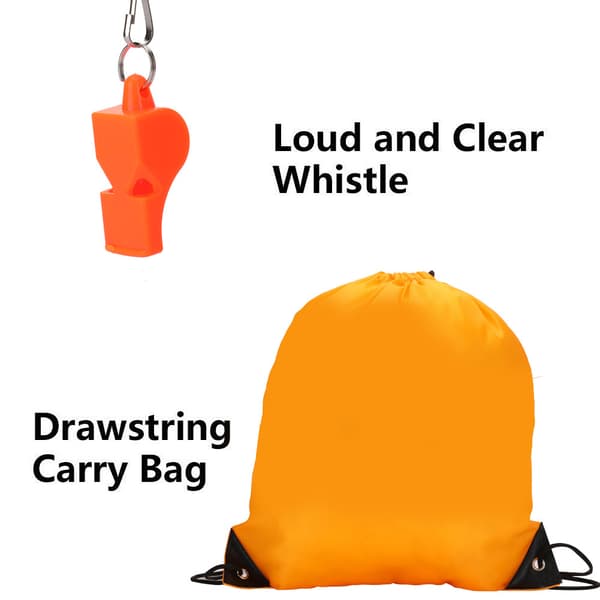 6 st utomhusutforskningskikare set pedagogisk present för unga barn för campingvandring orange