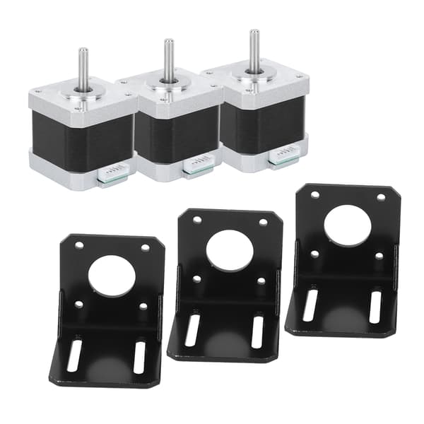 Stepper Motor Rustfrit Stål 4-leder Bipolar 3D Printer Tilbehør 40mm 42BYGHW609 12V