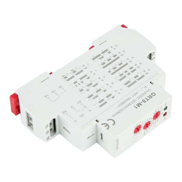 GRT8-M1 Multifunktions Timer Relæ, 10 Tilstande, DIN-skinne, AC/DC 12-240V
