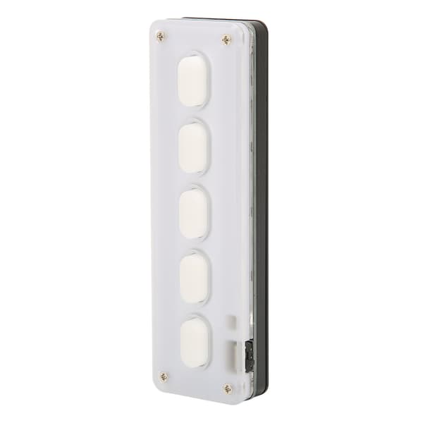 Programmerbart tangentbord 5 tangenter trådbunden USB trådlös Bluetooth dubbelläge Mini Silikon Tyst DIY Programmerbart speltangentbord Vit