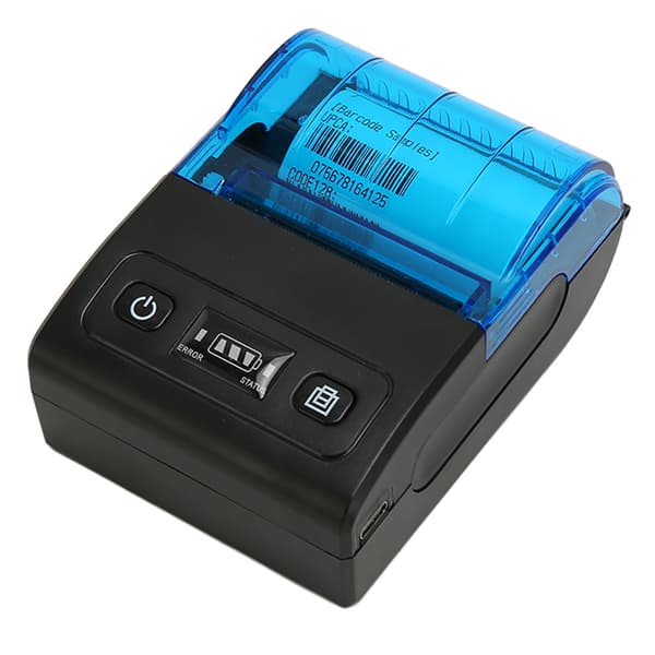 Bærbar termisk printer Multifunktionel Bluetooth 4.0 58 mm mini termisk kvitteringsprinter til butiksrestaurantvirksomhed EU-stik
