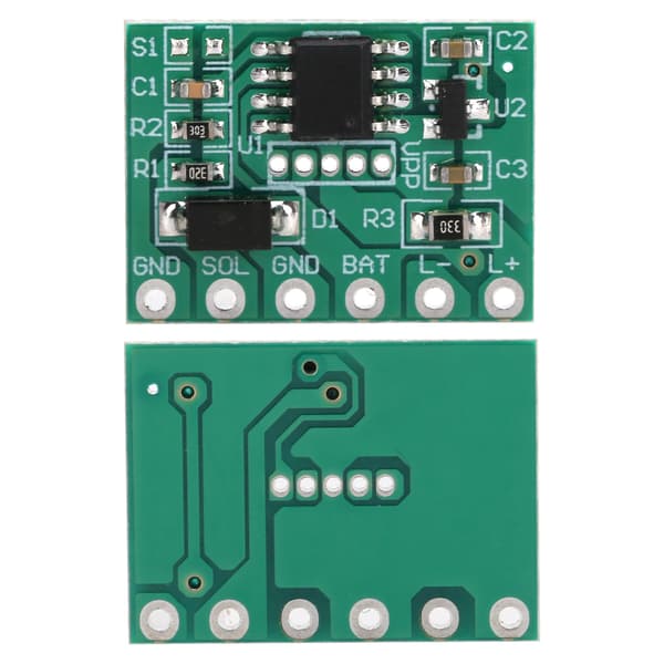 Solcelledrevet Vejstuds Lys Controller Timer Modul, Dobbeltsidet Aluminium, DC5V, Blinkende