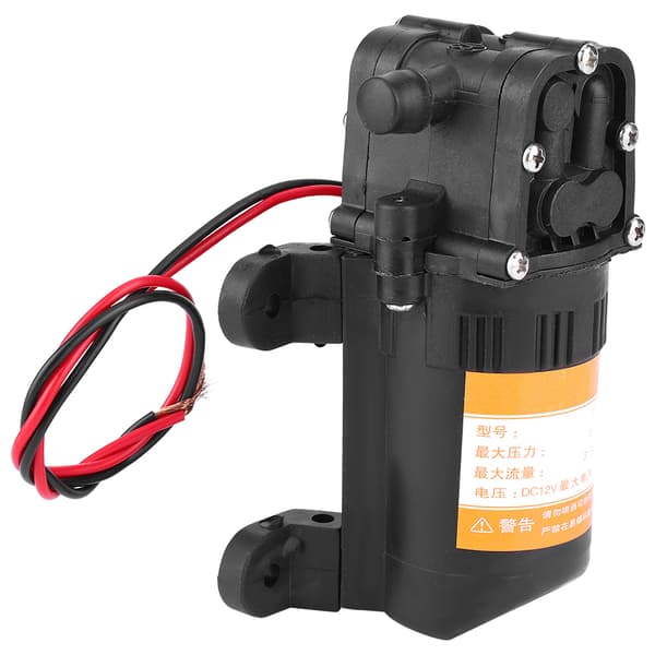 12V Mini Membranvattenpump, Plast, 0.48MPa, 3.5L/Min, Bärbar