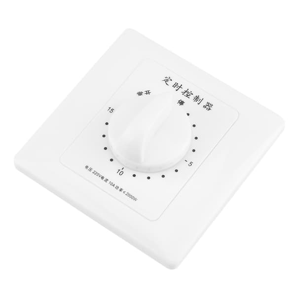 220V Vandpumpe Timer Mekanisk Nedtælling Indendørs Intelligent Tidsafbryder (15 minutter)