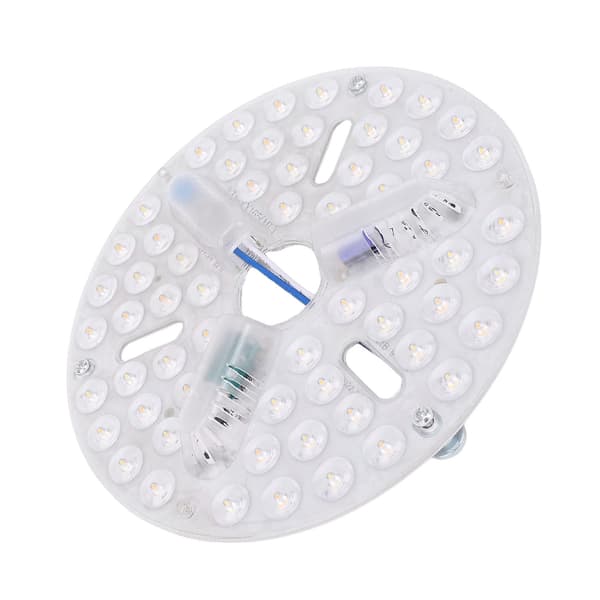 6,5 tommer loftventilator LED-lysudskiftning PC 3 farver dæmpbar forsænket montering øjenpleje LED-ventilatorlyspanel eftermontering