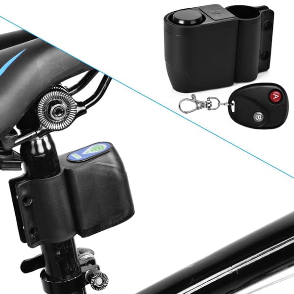Stöldskydd Cykellås Cykelsäkerhetslås Trådlös Fjärrkontroll Vibrationscykellarm