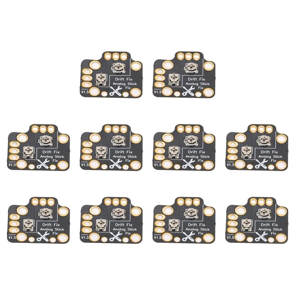 10 stk. Gamepad Joystick Drift Reparationskort Universal 3D Analog Joystick Drift Fix Mod til Game Controllere Sort