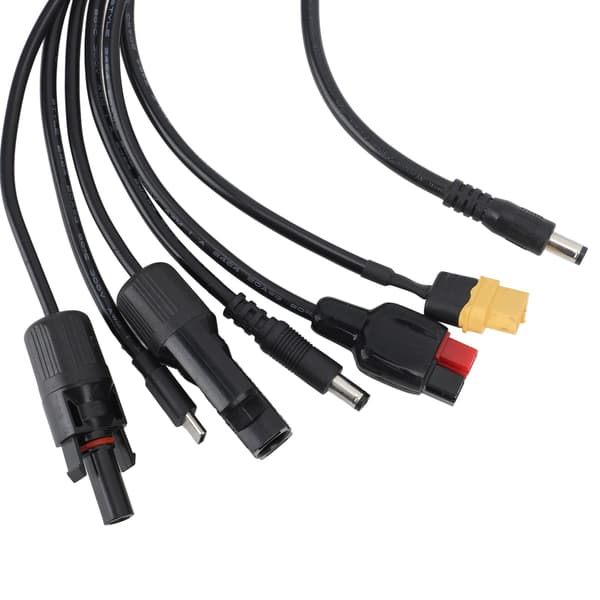 Solopladningskabel Panelstik DC Han til XT60 Han Hun USB C til Anderson DC Han Hoved 1 til 6 1,2 meter