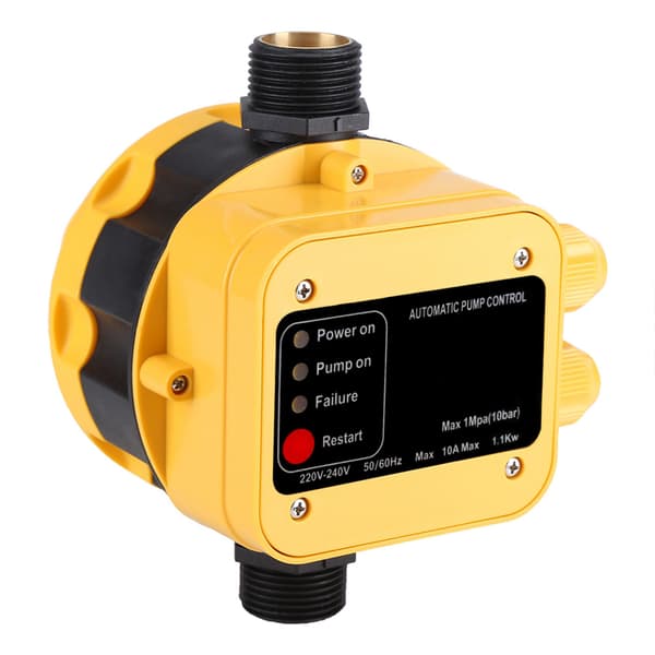 Automatisk tryckregulator för vattenpump med mätare, elektrisk regulator för hemmabruk